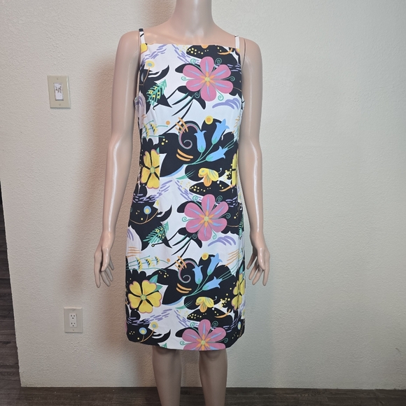 Alberto Malaki Summer Floral Sun Dress Size 8 USA - Picture 2 of 15